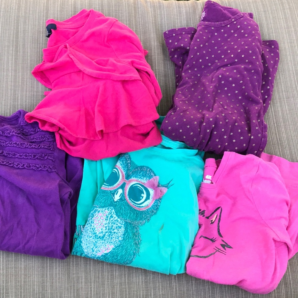 Bundle of five 6/7 long sleeve shirts
